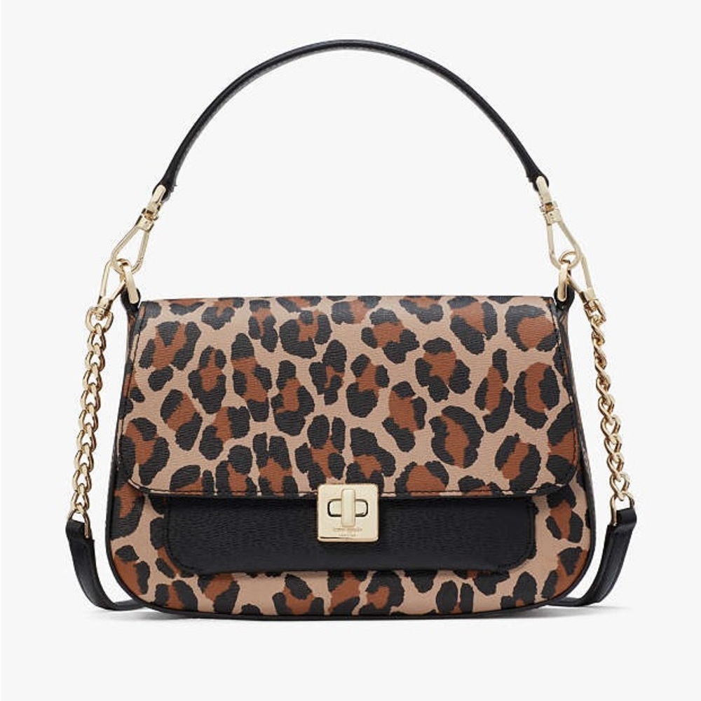 Kate Spade Phoebe Small Crossbody Bag in Spotted Leopard KH487 NWT